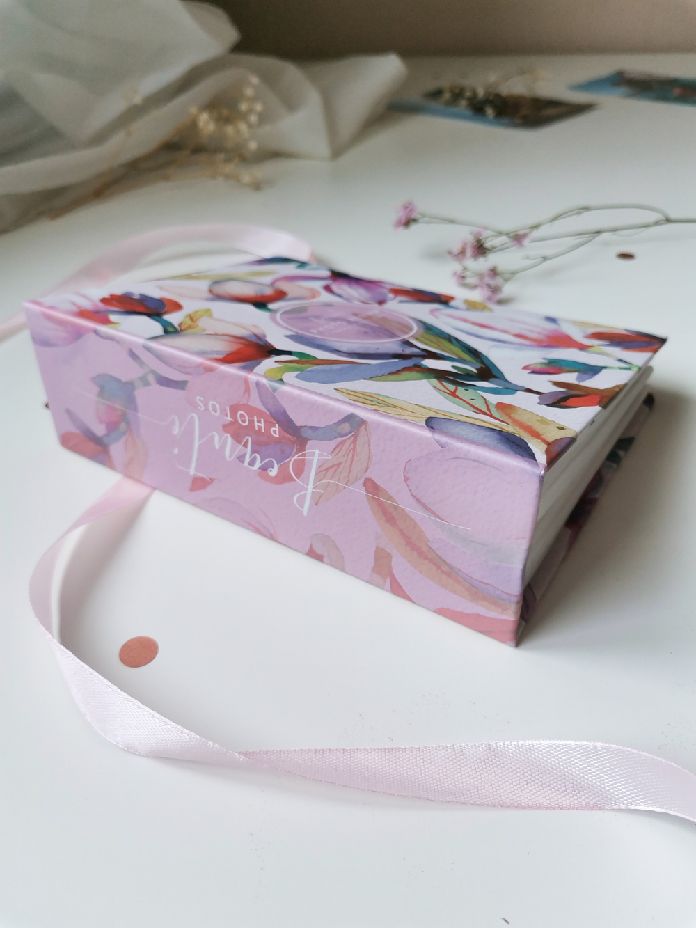 Фотоальбом на 100 фото 10х15 см, пластик. листы flora art Магнолия