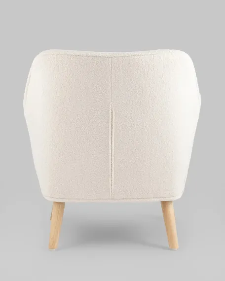 Кресло Richie, белая обивка тедди