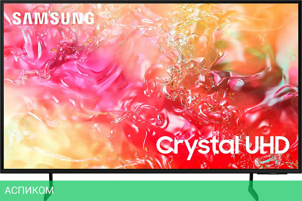 Телевизор Samsung Crystal UHD DU7100 черный (UE55DU7100UXRU)