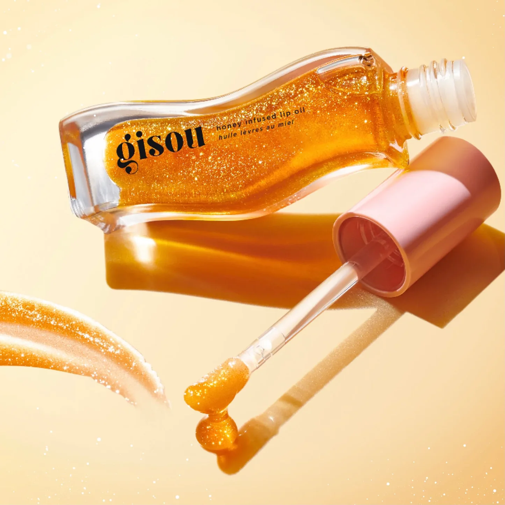 Gisou Honey Infused Lip Oil Golden Shimmer Glow