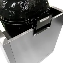 Тумба-основание для овальных керамических грилей Primo XL и Oval 300 Family с выдвижным ящиком, нержавеющая сталь, 90x82х61 см, Ontario, KuhniGrill