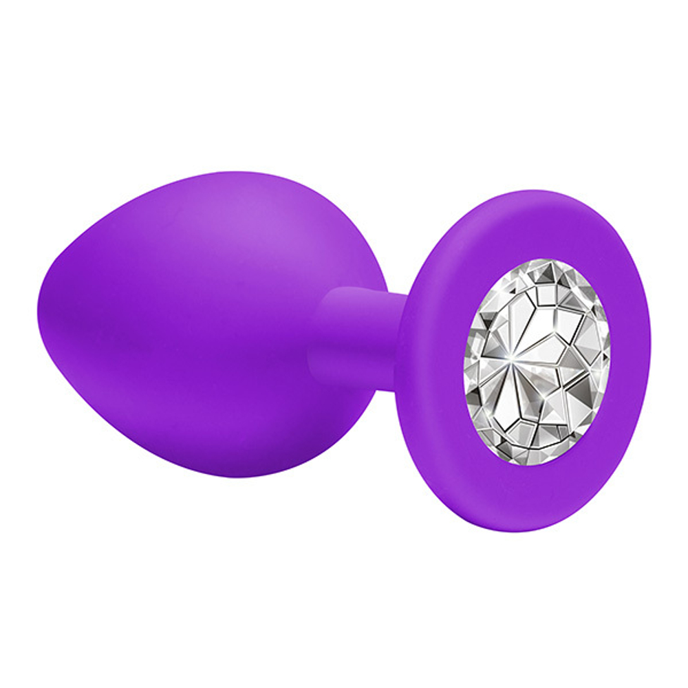 Анальная пробка Lola Games Emotions Cutie Small Purple clear crystal 4011-04Lola