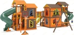 Детская деревянная площадка "Домик 7 " (мод.1)