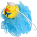 Мочалка-шар для тела полипропиленовая детская «Baby Boom - Мистер Пупсик Утя», цвет голубой, 20гр, d-11см