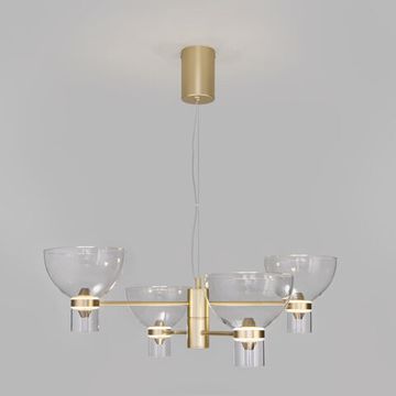 Подвесной светодиодный светильник 18W 4000K 204053 LED латунь Vial Eurosvet