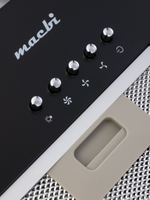 Вытяжка кухонная MACBI S-BOX-60A1 (BLACK) черный, D120мм, 850 м3/ч, полновстраиваемая, мотор 70Ватт, металл 60см, кнопочное управл.