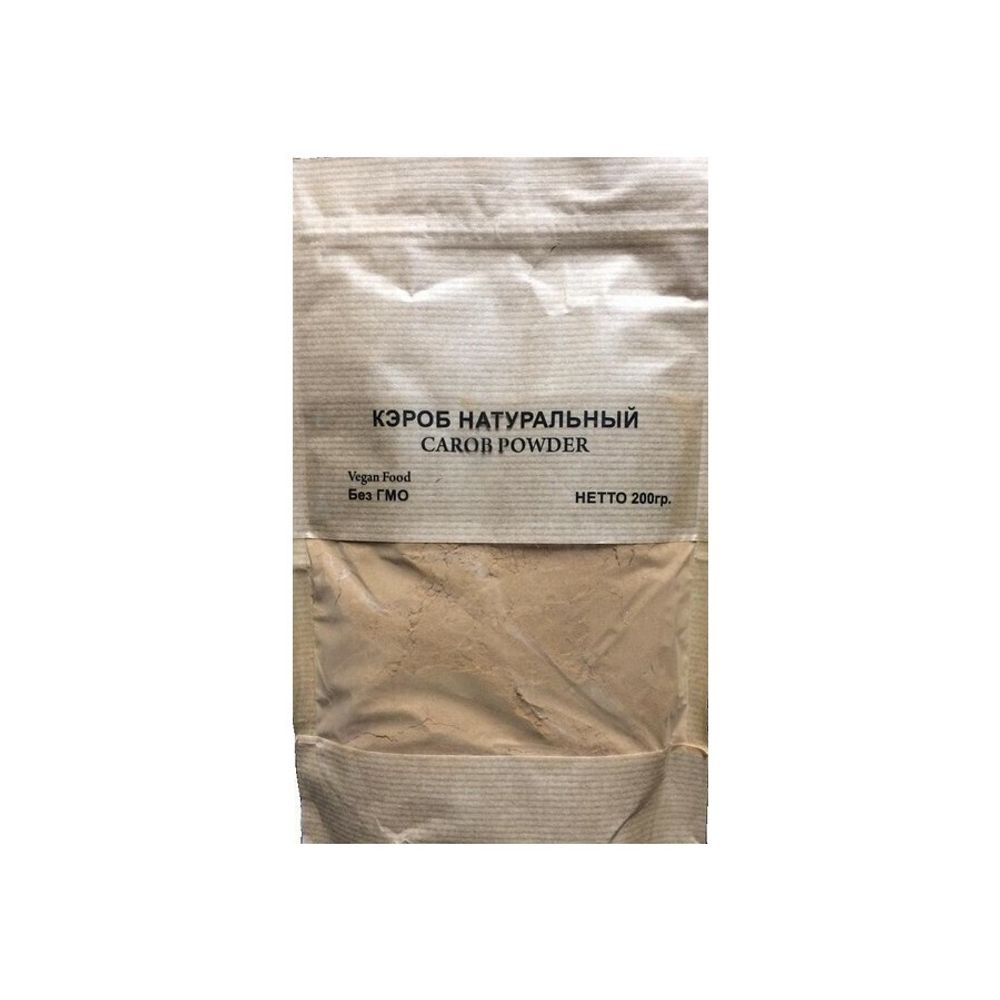 Кэроб Indian Bazar Carob powder порошок слабообжаренный без ГМО 200 гр.