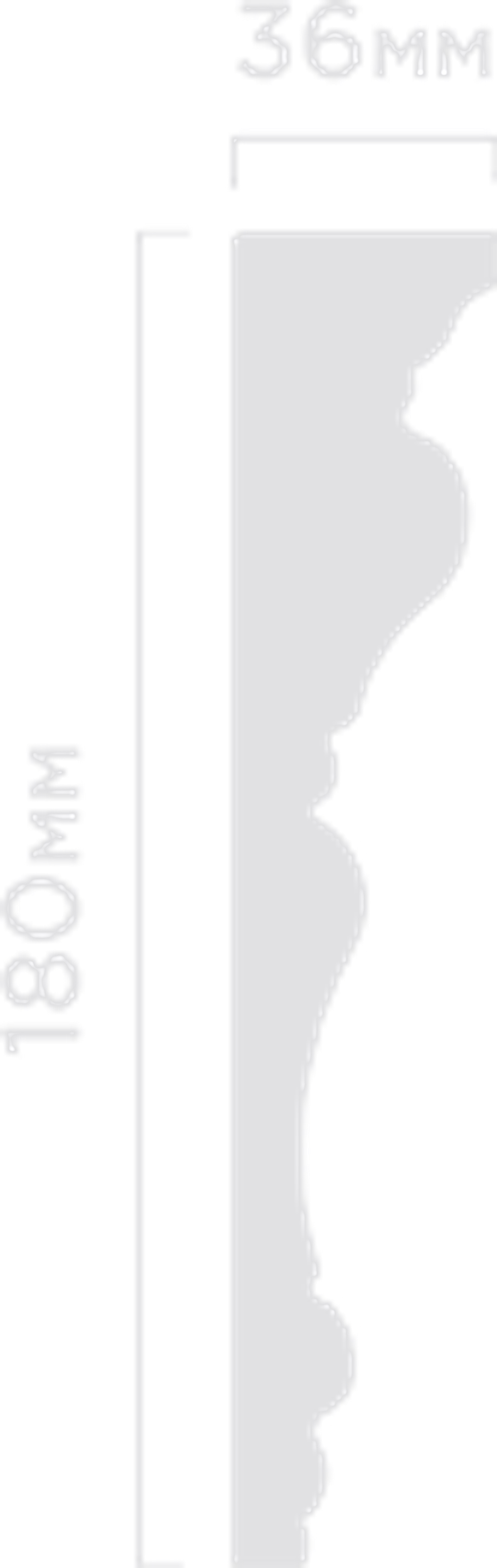 Карниз HiWood, 180x36 мм