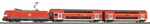 SmartControl WLAN Стартовый набор с электровозом  DB AG VI и 2-мя пасс. вагонами, рельсы на подложке