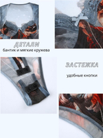 Боди y2k с длинным рукавом с бантиками