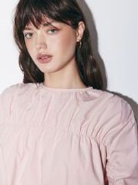 Рубашка с драпировкой "Пепельная роза" женская