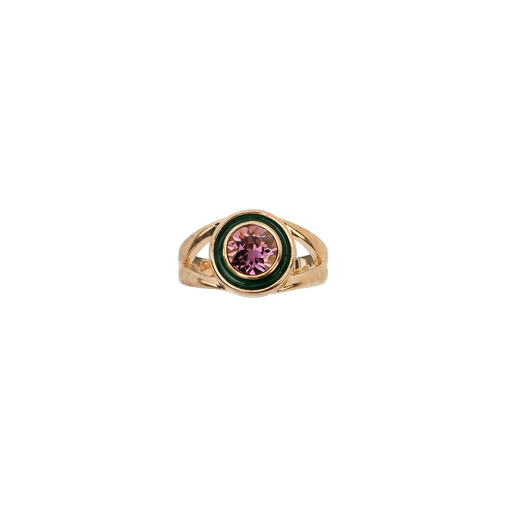 "Гайо" кольцо в золотом покрытии из коллекции "Мариот" от Jenavi