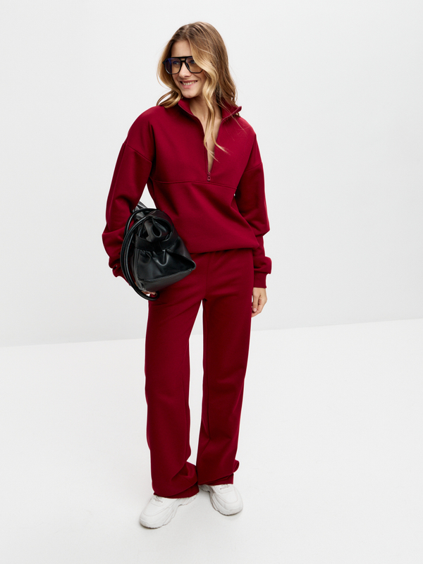 Бордовые брюки Sean