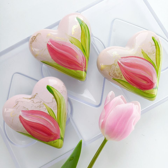 386 | Форма для шоколадных конфет &quot;Большое сердце&quot; (275*175 мм)