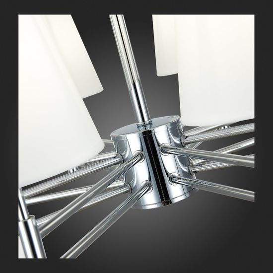 SLE105403-08 Светильник подвесной Хром/Белый E14 8*40W LAGORO