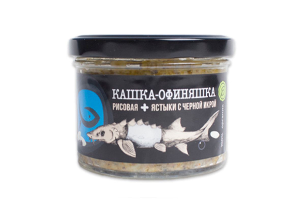 Каша рисовая с чёрной икрой, 200г