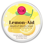 J.Cat Beauty, Lemon-Aid, мыло для кистей для макияжа с силиконовой чистящей губкой, 30 г (1,06 унции)
