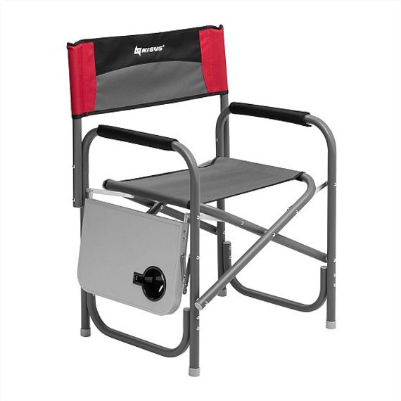 Кресло директорское NISUS с отк.стол. серый/красный/черный N-DC-95200T-GRD (пр-во ГК Тонар)