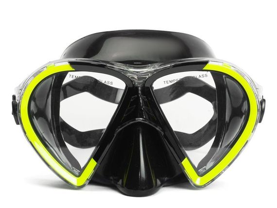 Набор маска+трубка Sargan Барракуда черный/синий