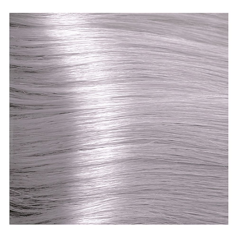 Крем краска для волос с гиалуроновой кислотой Kapous, 100 мл - HY 911 Осветляющий серебристый пепельный