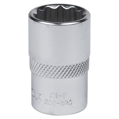 МАСТАК (000-42021) Головка торцевая стандартная двенадцатигранная 1/2", 21 мм