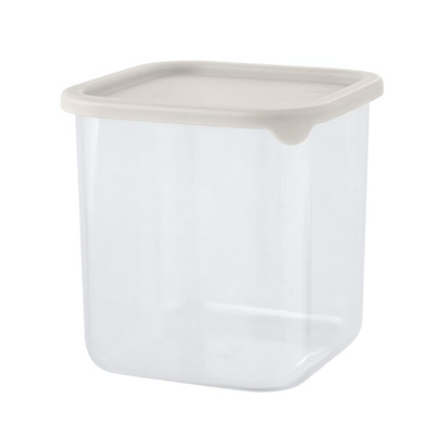 Банка для сыпучих продуктов Sugar&Spice Vanilla квадратная 0,8л, с гибкой крышкой латте