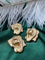 Пуговицы Скиапар. "Ухо" античное золото