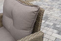 "Атланта" лаунж-зона из искусственного ротанга, цвет соломенный