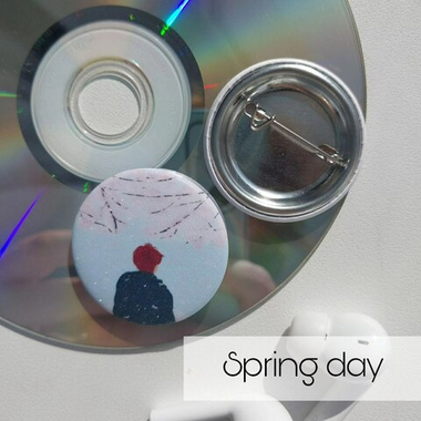 Значок / BTS / vhappiness / Spring day