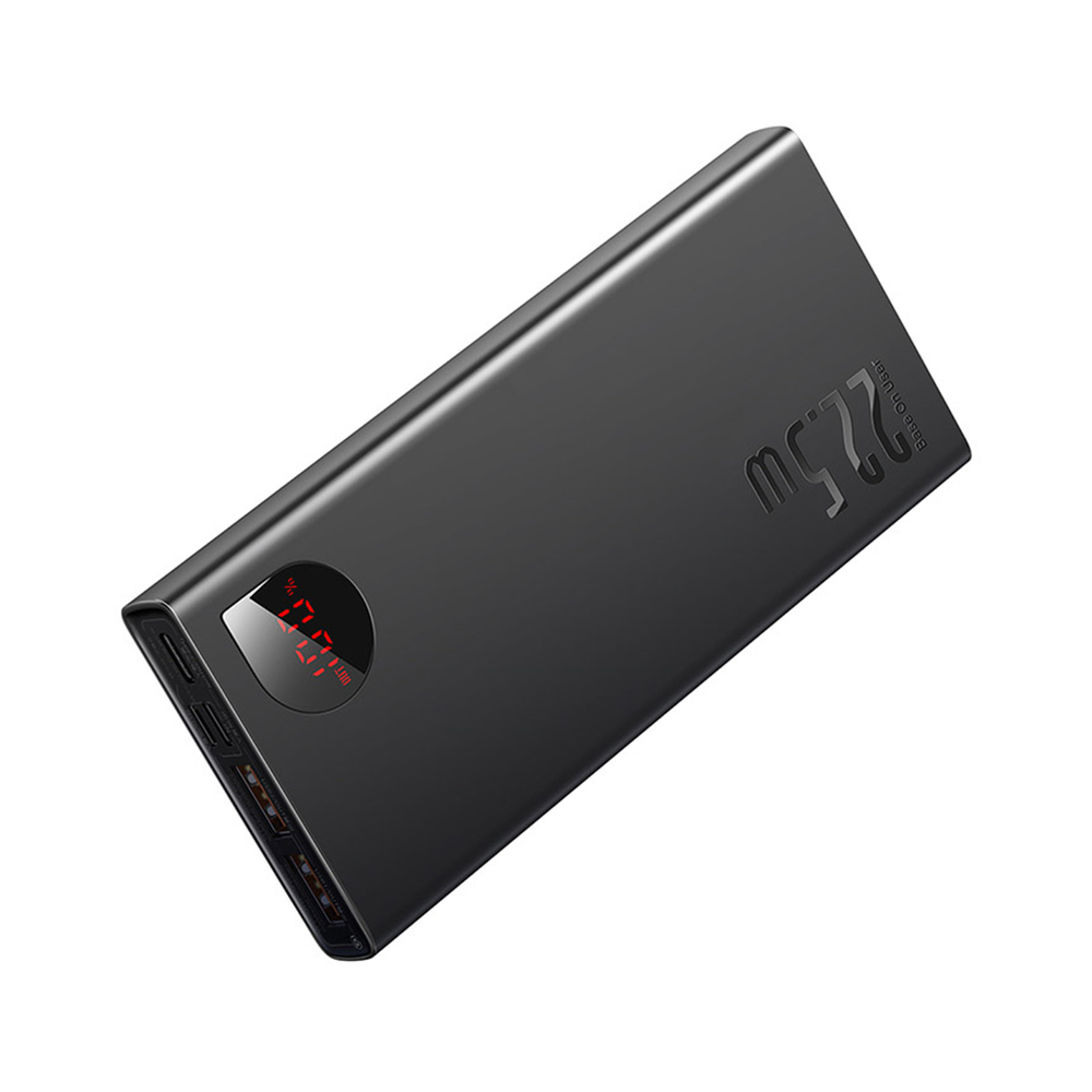 Портативный внешний аккумулятор Baseus Metal Digital Display Power Bank 10000mAh 22.5W Black