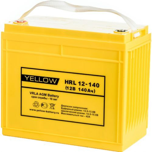 Аккумулятор YELLOW HRL 12-140