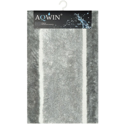 Коврик для ванной, 0.5х0.8 м, ПЭ, сер, Aqwin, Грета, TR1554YG
