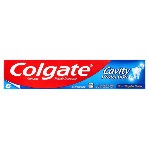 Colgate, Cavity Protection, зубная паста с фтором, предотвращающая кариес, Great Regular, 226 г (8 унций)