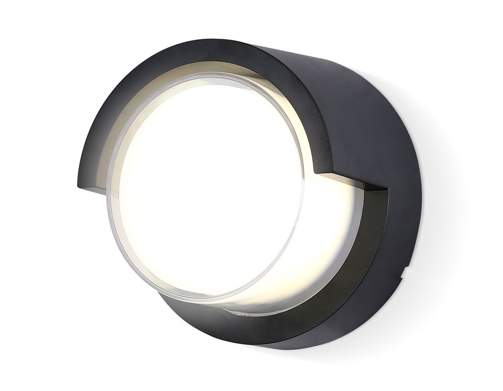 Светильник светодиодный уличный настенный архитектурный ST5231 BK черный IP65 LED 4200K 12W D169*100