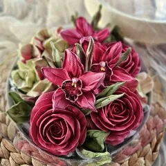 Зефир аквабокс «Орхидея» / 21 см