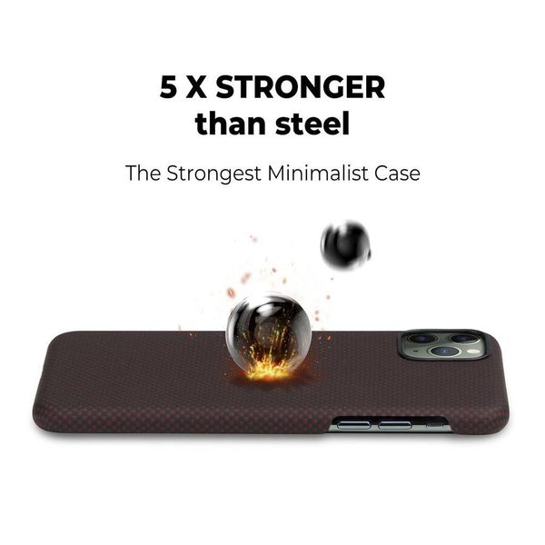 Чехол Pitaka MagEZ Case для Apple iPhone 11 Pro (Black/Red Plain)