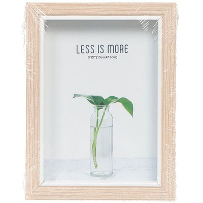 Фоторамка фото 13х18 см, св.дер, с белым кантом, Y6-2415