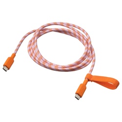 IKEA LILLHULT  (ИКЕА ЛИЛЛХУЛТ)  -  USB-C - USB-C, оранжевый/розовый, 1,5 м