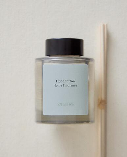Zara Home Ароматический диффузор с палочками Light Cotton, 100 мл, аромат для дома