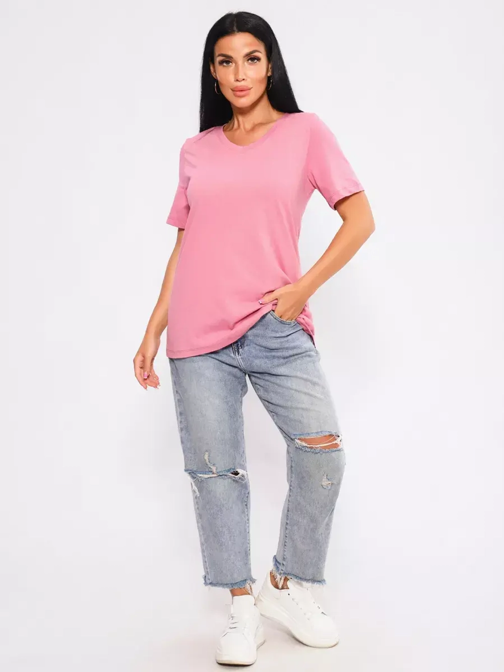 Футболка базовая большие размеры