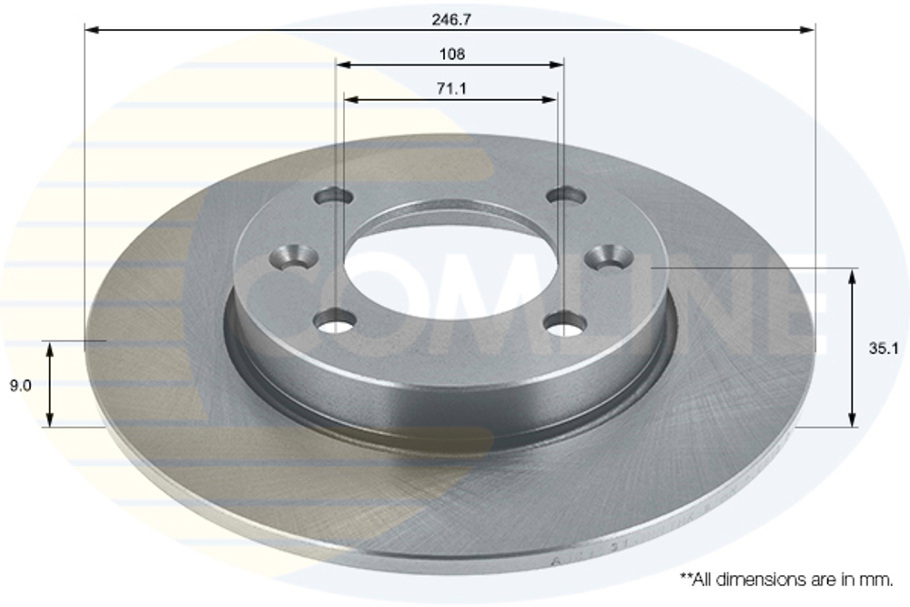 COMLINE - ADC1531-CML - Brake Disc