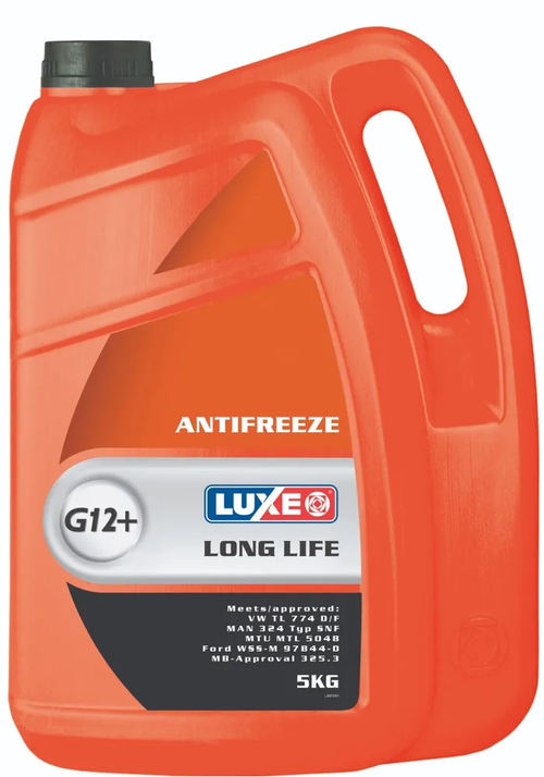 Антифриз Luxe Long Life G12+, красный, 5 кг