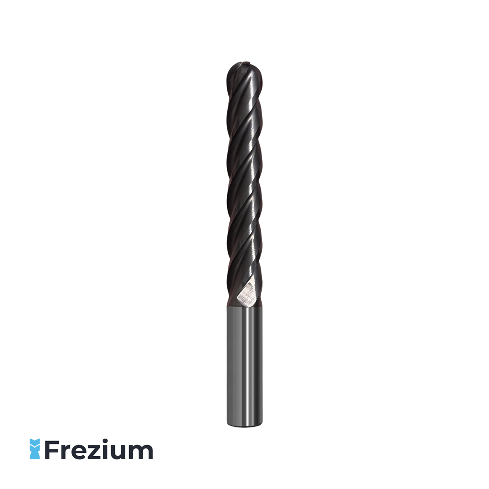 Сферическая фреза твердосплавная по металлу 10x10x60x100 Z4 R5 VHM; 2P0867A-10 Сферическая фреза твердосплавная по металлу 10x10x60x100 Z4 R5 VHM; 2P0867A-10