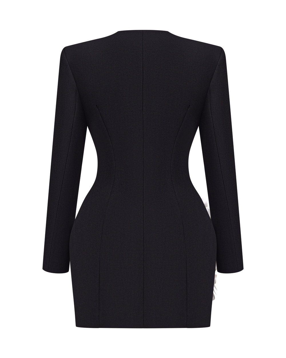 Платье мини с белой фрезией