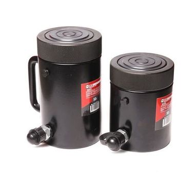 Цилиндр гидравлический с резьбовым штоком и гайкой для механической фиксации 50т (ход штока-50мм, ? штока-95мм,общий ?-123мм, L-164мм, 700bar) FORCEKRAFT FK-YG5050LS