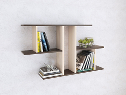 Полка навесная ПН-4, венге/дуб молочный