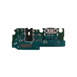 Шлейф для Samsung A125F/M127F (A12/M12) плата системный разъем/разъем гарнитуры/микрофон - Премиум