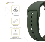 Силиконовый ремешок для Apple Watch 40/41/42 mm Lyambda Premium Altair DSJ-01-40-OL Olive