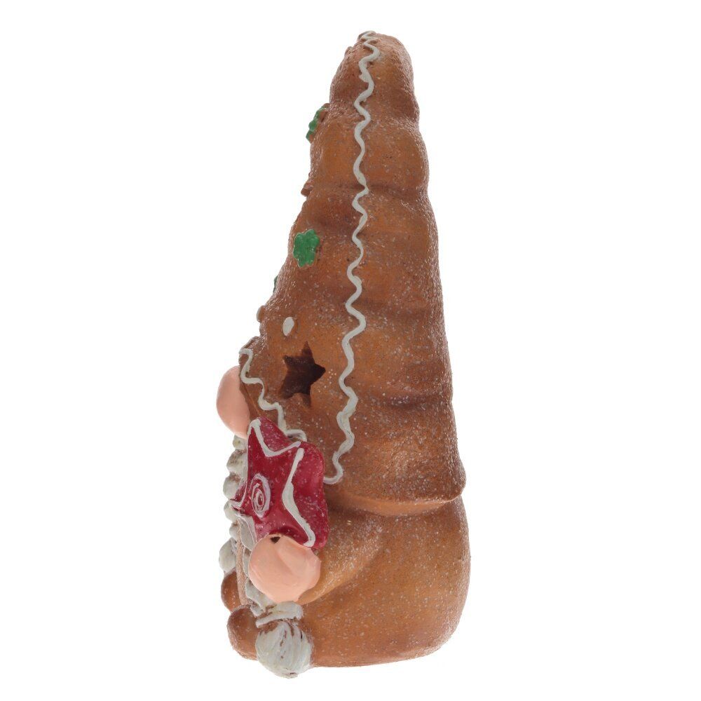 GAEM Фигурка декоративная с подсветкой "Пряничный Гном", L13 W8,5 H19,5 см, 2в. (LR44 2 шт)