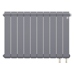 Радиатор биметаллический Royal Thermo Infinity 500 Silver Satin VR80 - 10 секц.